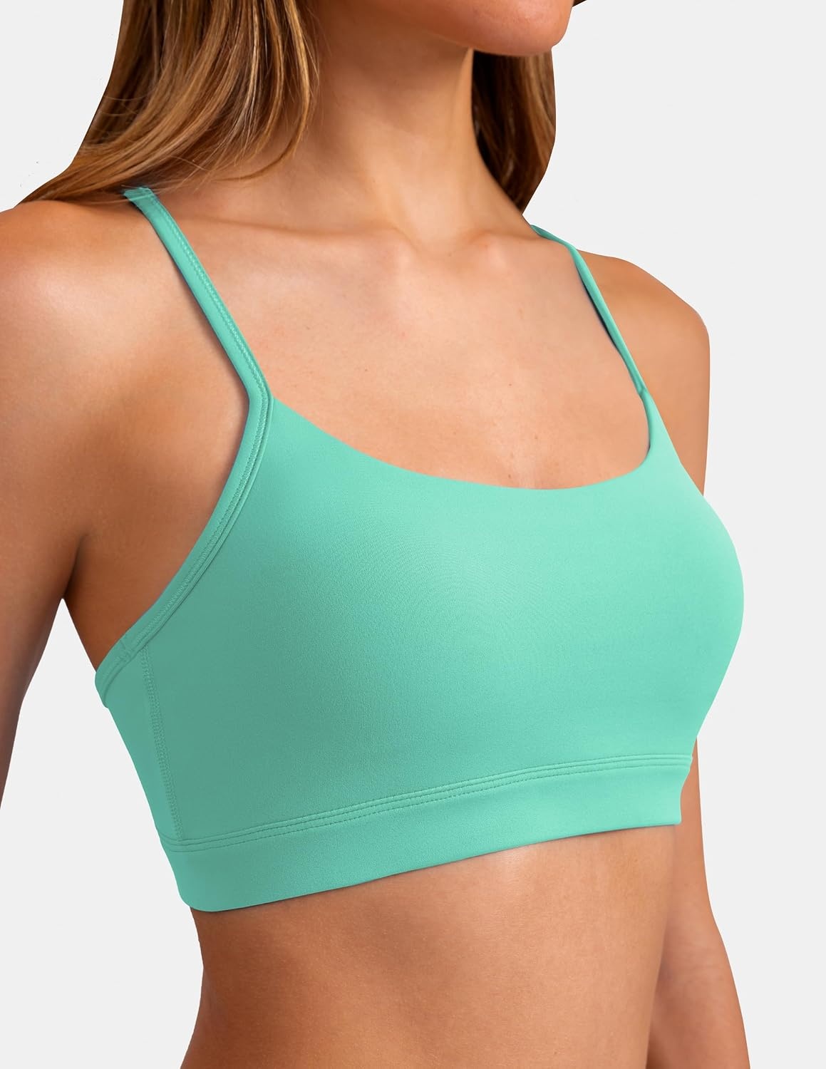 image:imageColorfulkoala Womens Dreamlux Y Back Sports Bra Low Impact Padded Workout Top with Built in Bra AC CupsCockatoo