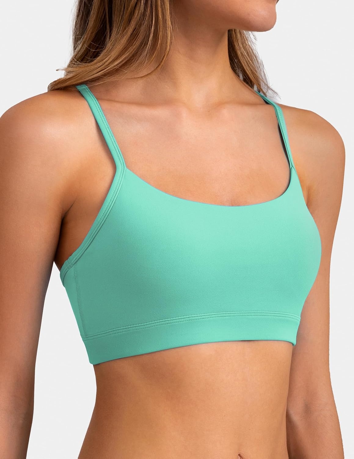 image:imageColorfulkoala Womens Dreamlux Y Back Sports Bra Low Impact Padded Workout Top with Built in Bra AC CupsCockatoo