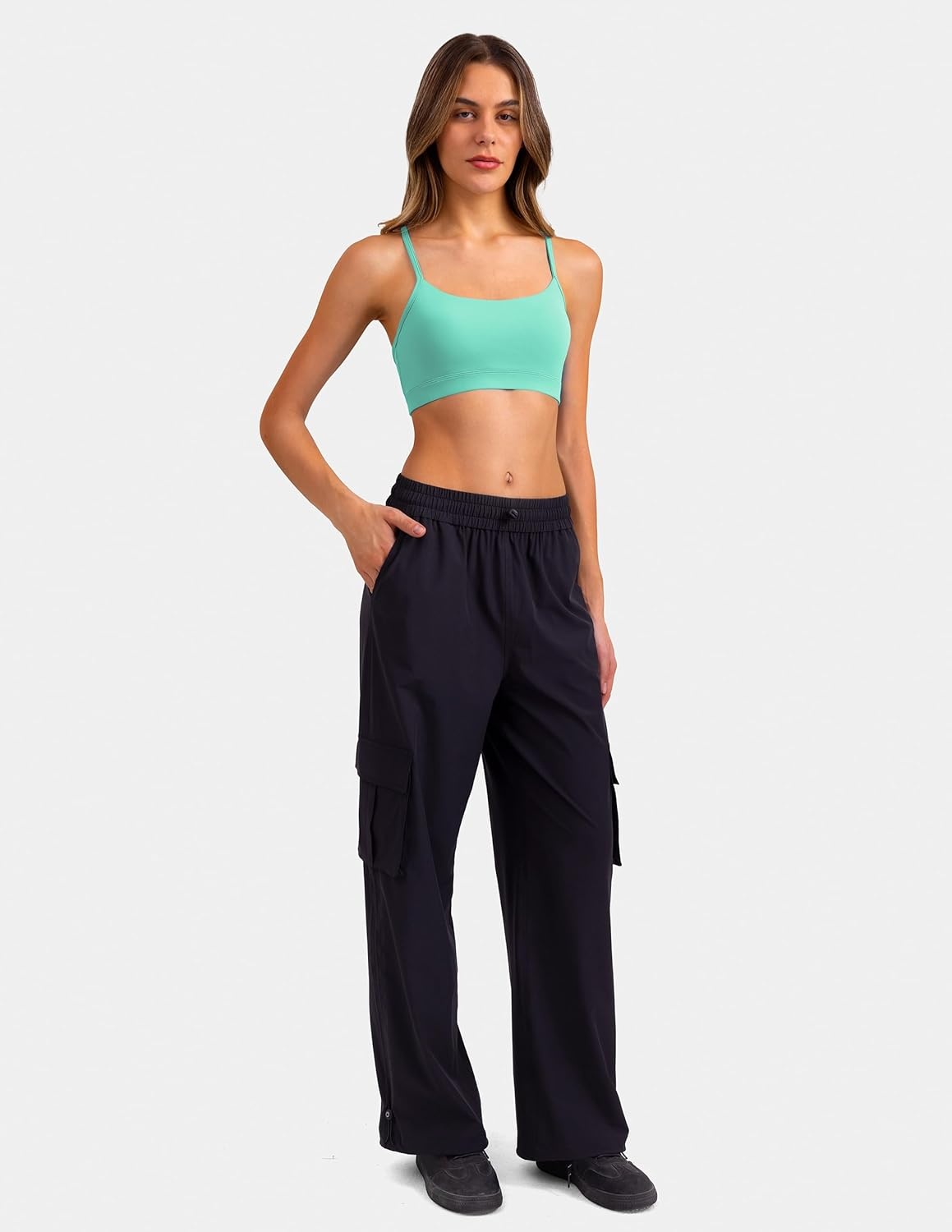 image:imageColorfulkoala Womens Dreamlux Y Back Sports Bra Low Impact Padded Workout Top with Built in Bra AC CupsCockatoo