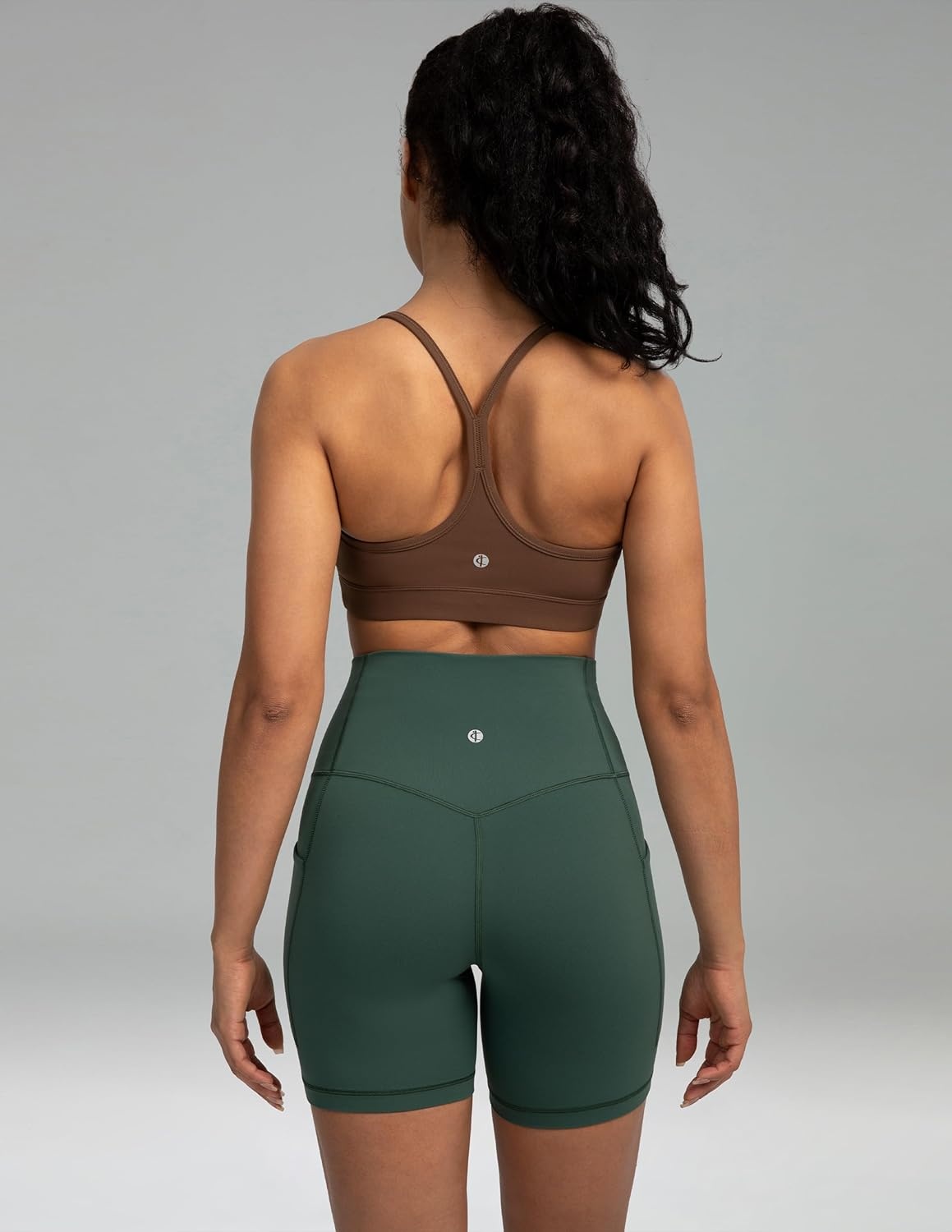 image:imageColorfulkoala Womens Dreamlux Y Back Sports Bra Low Impact Padded Workout Top with Built in Bra AC CupsCocoa