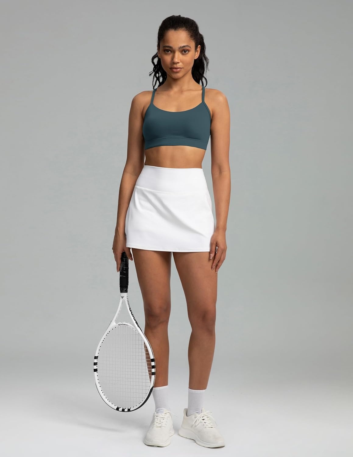 image:imageColorfulkoala Womens Dreamlux Y Back Sports Bra Low Impact Padded Workout Top with Built in Bra AC CupsDark Jasper