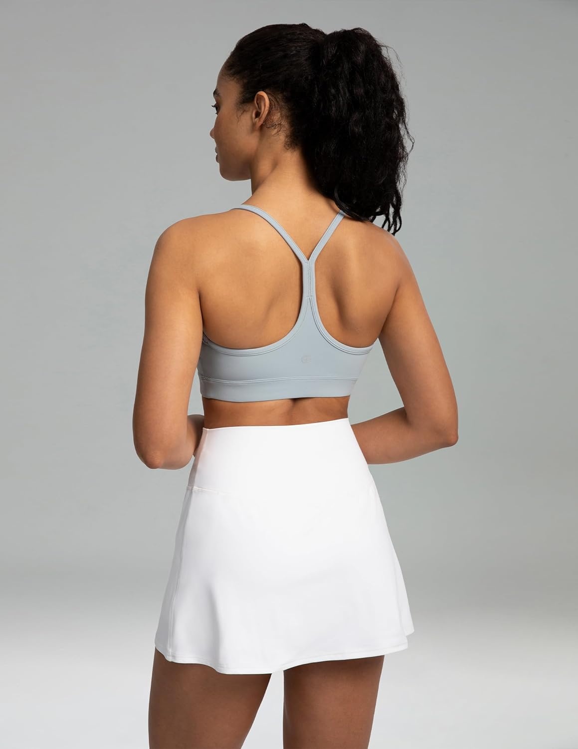 image:imageColorfulkoala Womens Dreamlux Y Back Sports Bra Low Impact Padded Workout Top with Built in Bra AC CupsFaded Denim