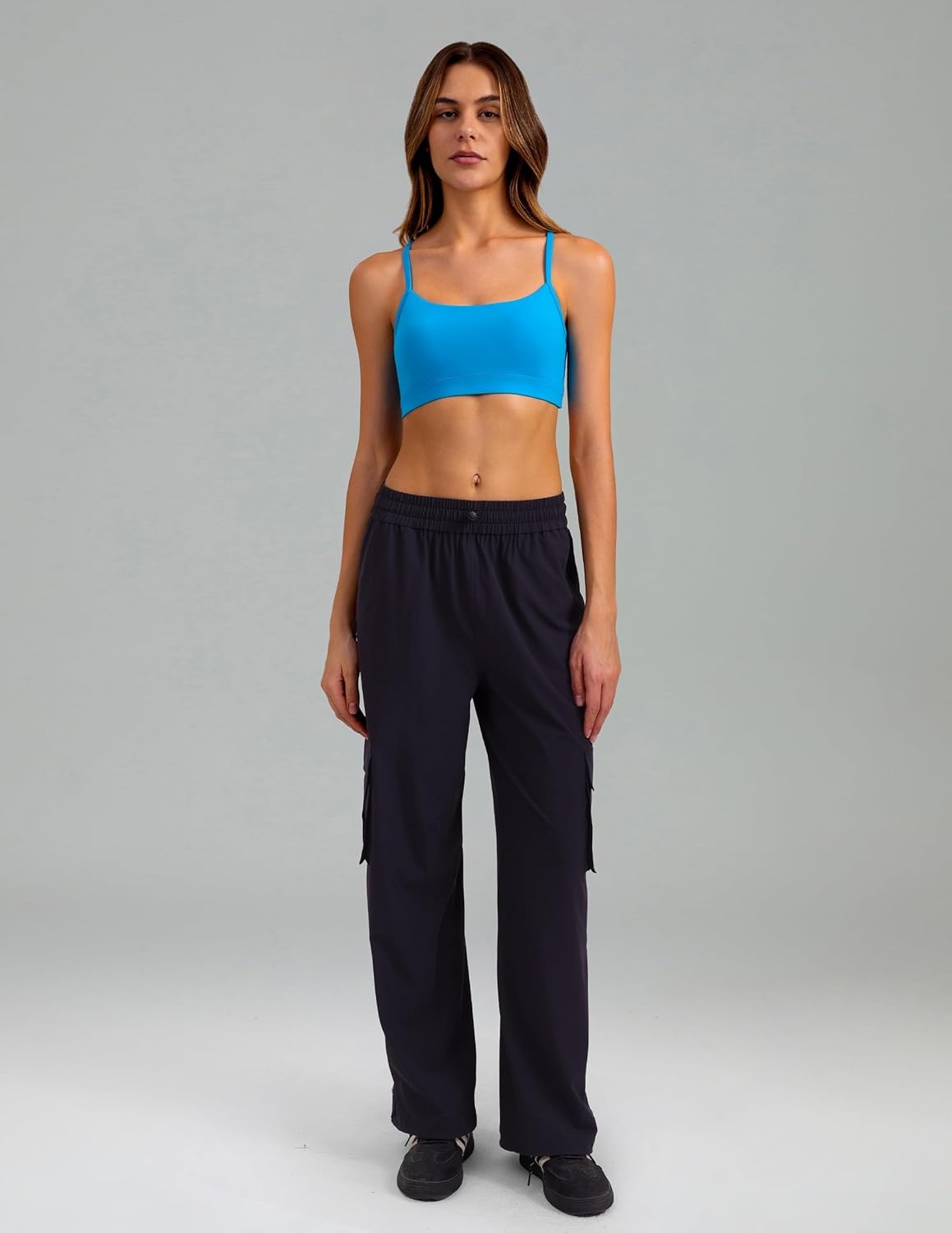 image:imageColorfulkoala Womens Dreamlux Y Back Sports Bra Low Impact Padded Workout Top with Built in Bra AC CupsHawaiian Ocean