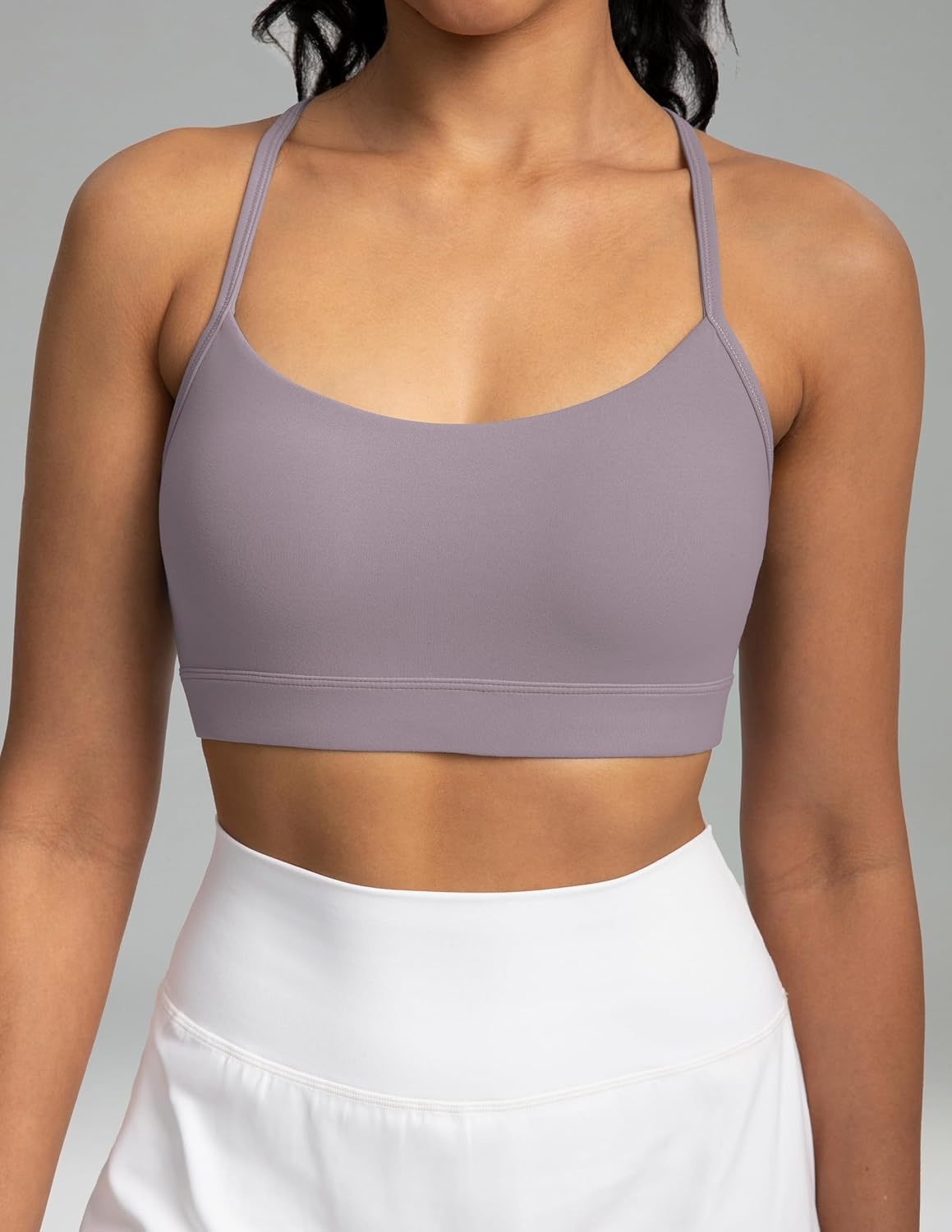 image:imageColorfulkoala Womens Dreamlux Y Back Sports Bra Low Impact Padded Workout Top with Built in Bra AC CupsNirvana