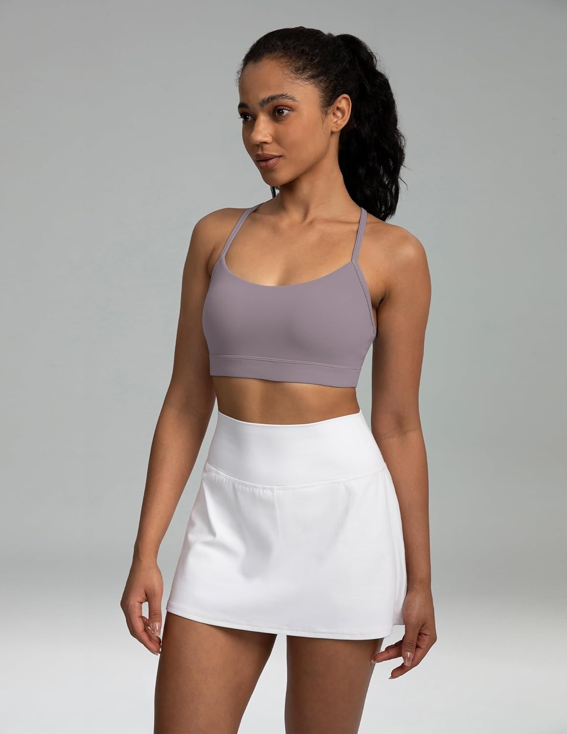 image:imageColorfulkoala Womens Dreamlux Y Back Sports Bra Low Impact Padded Workout Top with Built in Bra AC CupsNirvana
