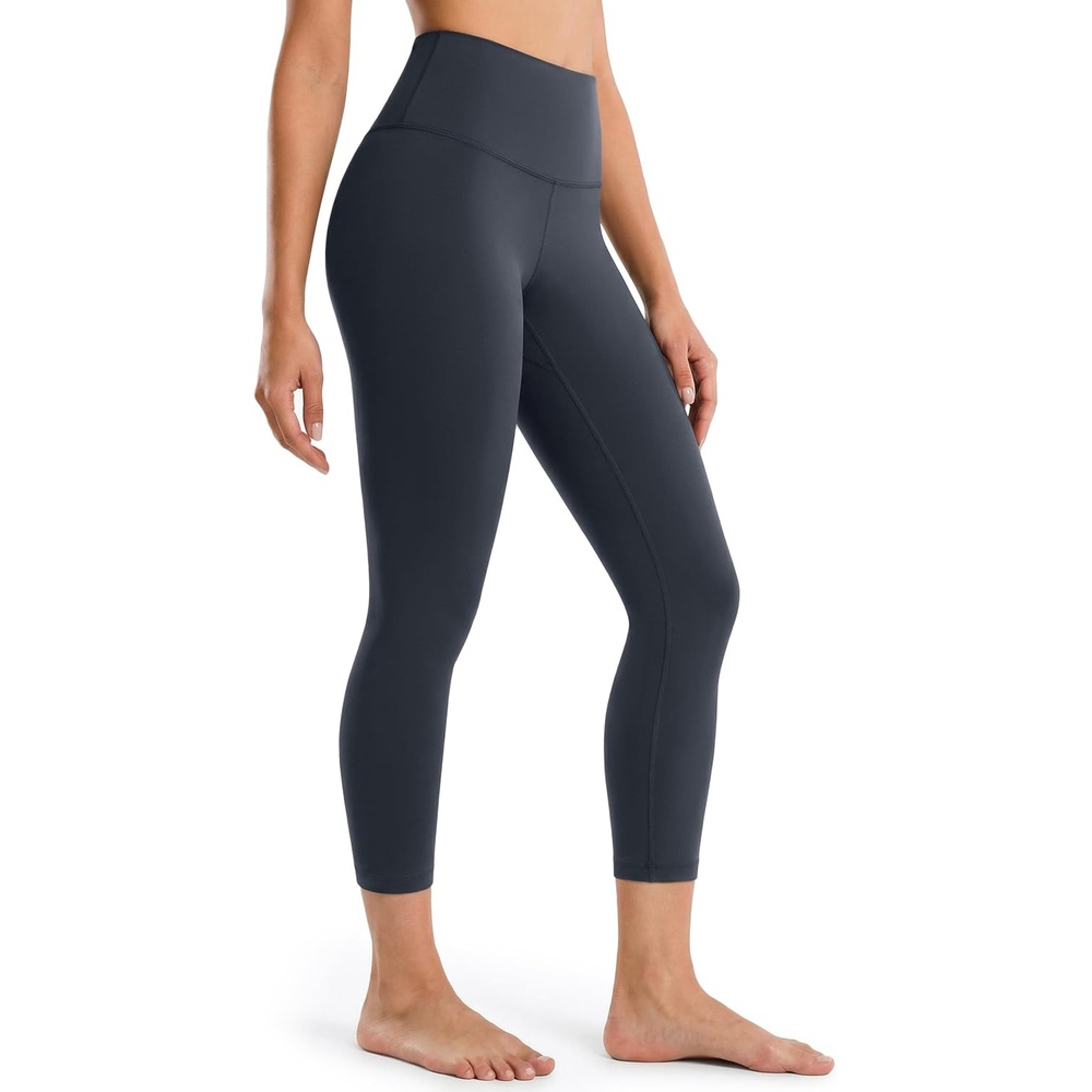 image:imageColorfulkoala Dreamlux High Waisted Leggings for Women with 21 Inseam Tummy Control Buttery Soft Capri Yoga PantsBlue Ink