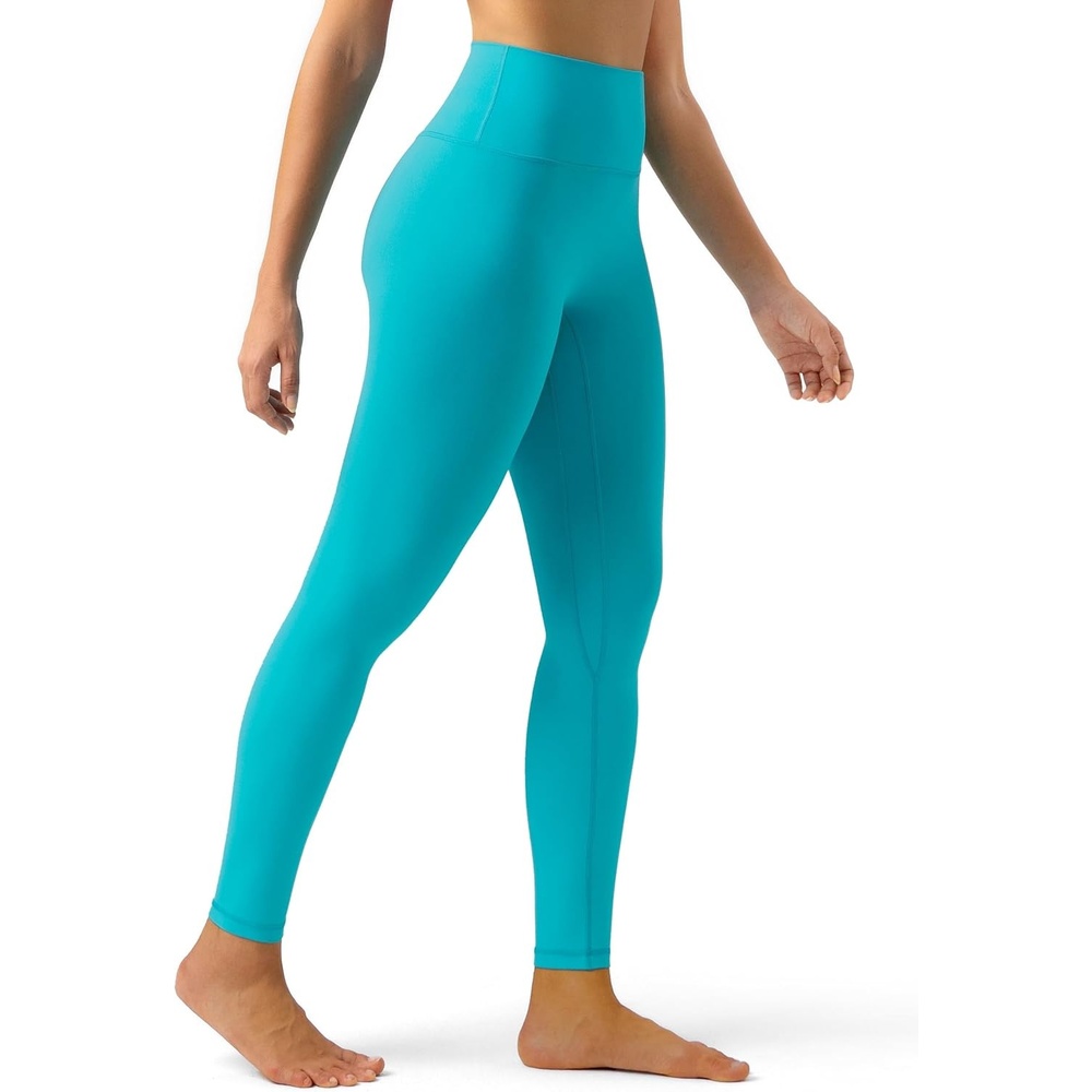 image:imageColorfulkoala Dreamlux No Front Seam Leggings for Women 2528 Inseam High Waisted Buttery Soft Yoga PantsCeramic Green