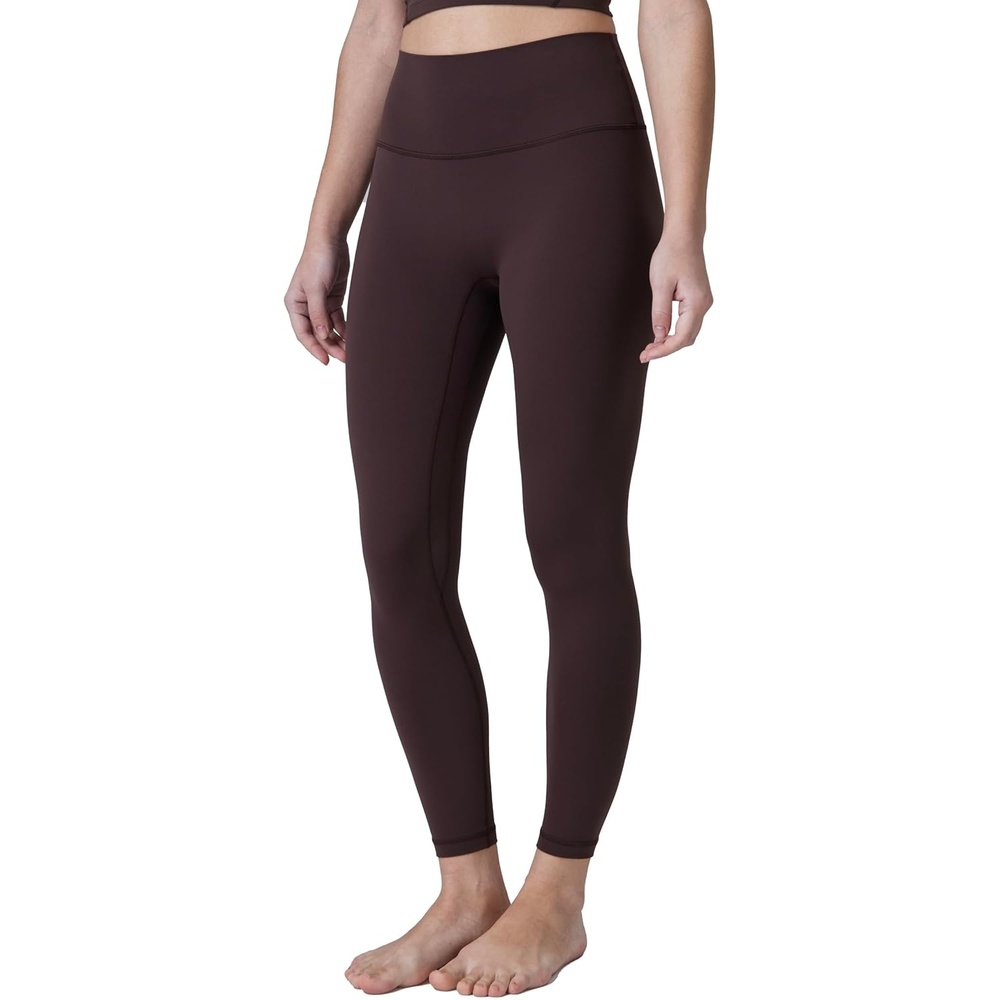 image:imageColorfulkoala Dreamlux No Front Seam Leggings for Women 2528 Inseam High Waisted Buttery Soft Yoga PantsEspresso