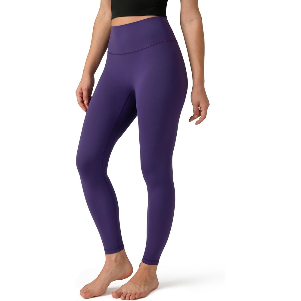 image:imageColorfulkoala Dreamlux No Front Seam Leggings for Women 2528 Inseam High Waisted Buttery Soft Yoga PantsMulberry Purple