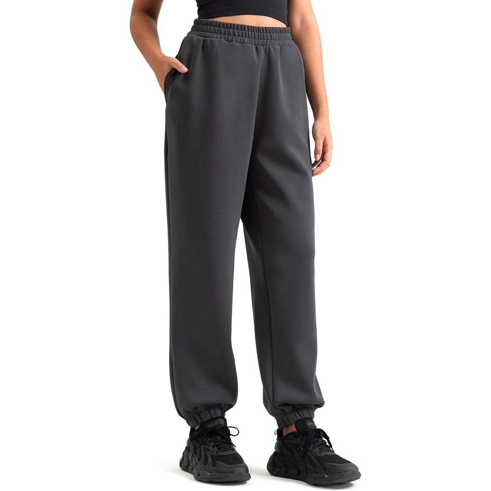 image:imageColorfulkoala Velvra Modal Fleece Lined Joggers for Women High Waisted Thermal Winter Sweatpants Pants with PocketsDark Carbon