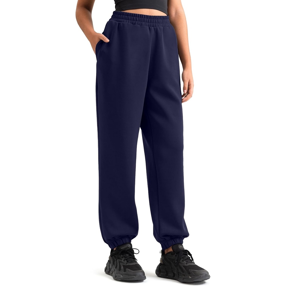 image:imageColorfulkoala Velvra Modal Fleece Lined Joggers for Women High Waisted Thermal Winter Sweatpants Pants with PocketsEclipse