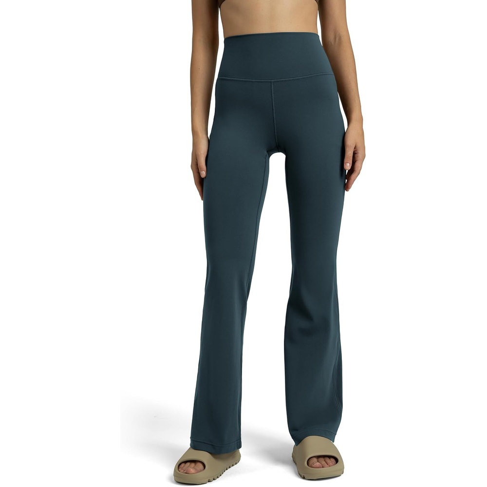 image:imageColorfulkoala Womens Dreamlux Workout Flared Leggings High Waisted Wide Leg Bootcut Yoga Pants 295 315 InseamDark Jasper