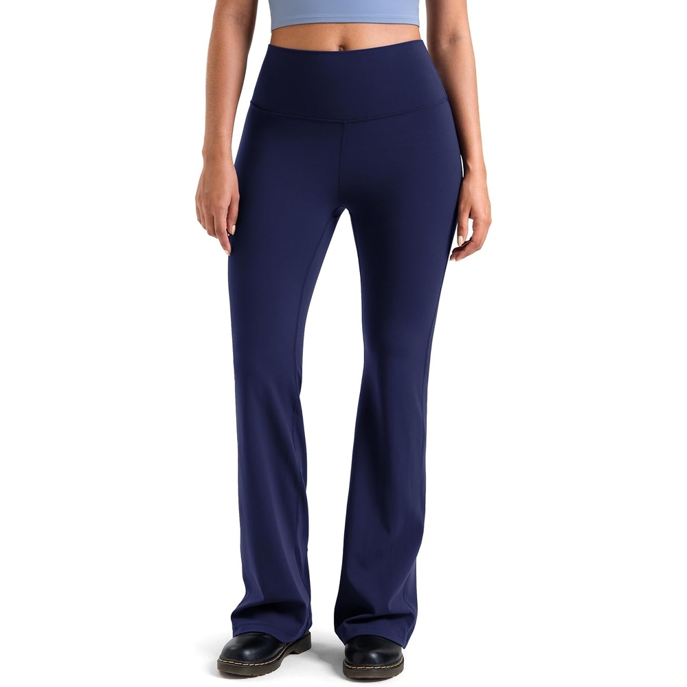 image:imageColorfulkoala Womens Dreamlux Workout Flared Leggings High Waisted Wide Leg Bootcut Yoga Pants 295 315 InseamEclipse