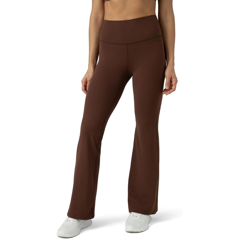 image:imageColorfulkoala Womens Dreamlux Workout Flared Leggings High Waisted Wide Leg Bootcut Yoga Pants 295 315 InseamRoasted Chestnut