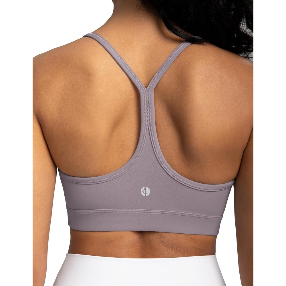 image:imageColorfulkoala Womens Dreamlux Y Back Sports Bra Low Impact Padded Workout Top with Built in Bra AC CupsNirvana