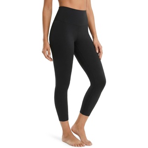 image:imageColorfulkoala Dreamlux High Waisted Leggings for Women with 21 Inseam Tummy Control Buttery Soft Capri Yoga PantsBlack