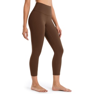 image:imageColorfulkoala Dreamlux High Waisted Leggings for Women with 21 Inseam Tummy Control Buttery Soft Capri Yoga PantsCocoa