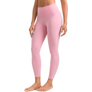 image:imageColorfulkoala Dreamlux No Front Seam Leggings for Women 2528 Inseam High Waisted Buttery Soft Yoga PantsAlmond Blossom