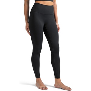 image:imageColorfulkoala Dreamlux No Front Seam Leggings for Women 2528 Inseam High Waisted Buttery Soft Yoga PantsBlack