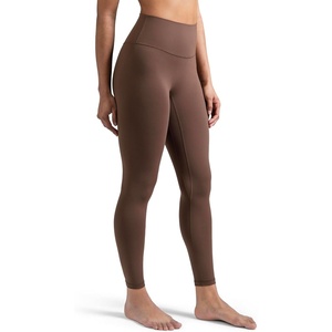 image:imageColorfulkoala Dreamlux No Front Seam Leggings for Women 2528 Inseam High Waisted Buttery Soft Yoga PantsCocoa