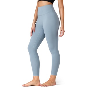 image:imageColorfulkoala Dreamlux No Front Seam Leggings for Women 2528 Inseam High Waisted Buttery Soft Yoga PantsFaded Denim