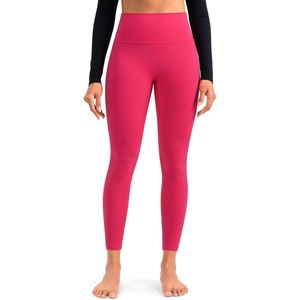image:imageColorfulkoala Dreamlux No Front Seam Leggings for Women 2528 Inseam High Waisted Buttery Soft Yoga PantsRaspberry