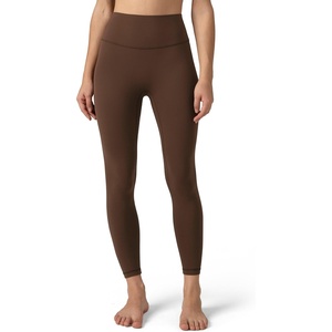 image:imageColorfulkoala Dreamlux No Front Seam Leggings for Women 2528 Inseam High Waisted Buttery Soft Yoga PantsRoasted Chestnut