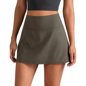 image:imageColorfulkoala Dreamlux Skirts for Women High Rise Athletic Golf Tennis Skorts Builtin Shorts with PocketsMajor Brown