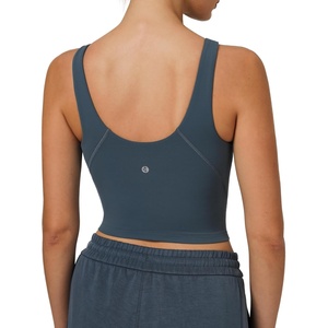 image:imageColorfulkoala Dreamlux Womens Padded Sports Bra High Neck UBack Yoga Running Workout Athletic Tank Top with Removable CupsDark Jasper