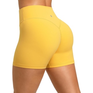 image:imageColorfulkoala Sculptiva ButtLifting Hidden Scrunch Workout Shorts for Women 4 No Front Seam HighWaisted Yoga ShortsBlazing Yellow