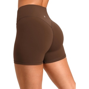 image:imageColorfulkoala Sculptiva ButtLifting Hidden Scrunch Workout Shorts for Women 4 No Front Seam HighWaisted Yoga ShortsCocoa