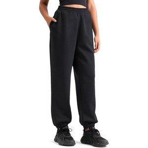 image:imageColorfulkoala Velvra Modal Fleece Lined Joggers for Women  High Waisted Thermal Winter Sweatpants Pants with PocketsBlack