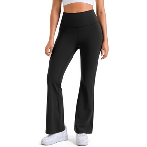 image:imageColorfulkoala Womens Dreamlux Workout Flared Leggings High Waisted Wide Leg Bootcut Yoga Pants 295  315 InseamBlack