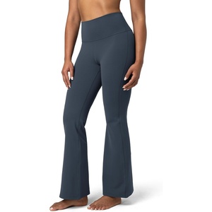 image:imageColorfulkoala Womens Dreamlux Workout Flared Leggings High Waisted Wide Leg Bootcut Yoga Pants 295  315 InseamBlue Ink