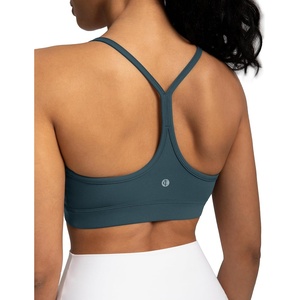 image:imageColorfulkoala Womens Dreamlux Y Back Sports Bra Low Impact Padded Workout Top with Built in Bra AC CupsDark Jasper