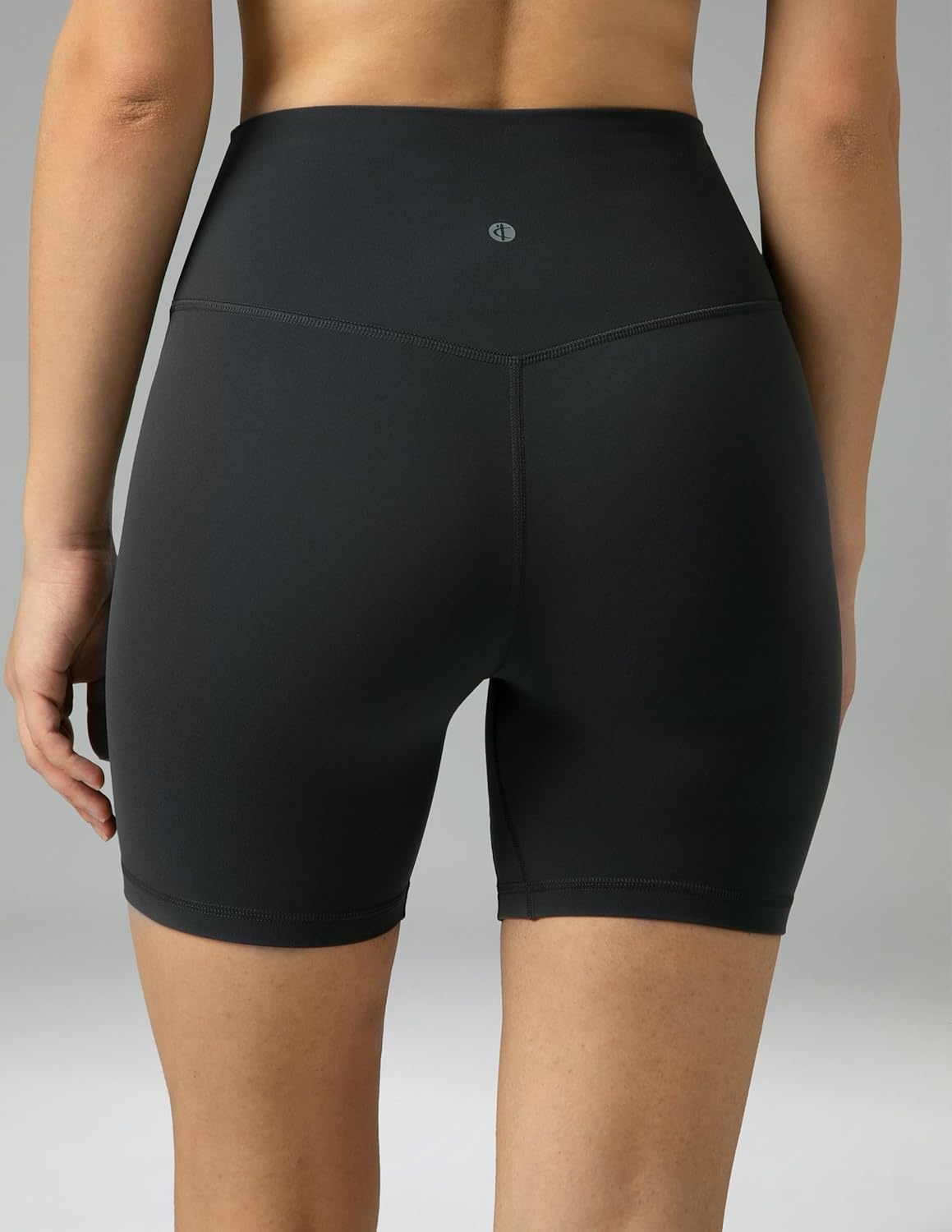 image:imageColorfulkoala Dreamlux No Front Seam High Waist Biker Shorts for Women 6 Inseam Workout Yoga ShortsDark Carbon