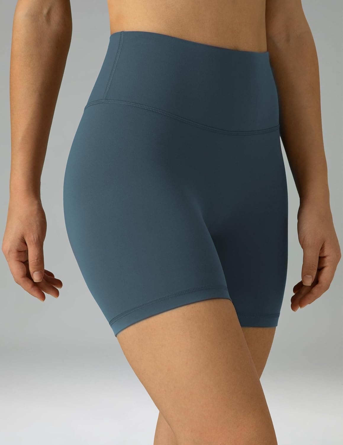 image:imageColorfulkoala Dreamlux No Front Seam High Waist Biker Shorts for Women 6 Inseam Workout Yoga ShortsDark Jasper