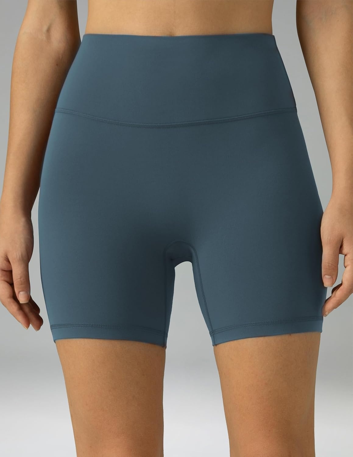 image:imageColorfulkoala Dreamlux No Front Seam High Waist Biker Shorts for Women 6 Inseam Workout Yoga ShortsDark Jasper