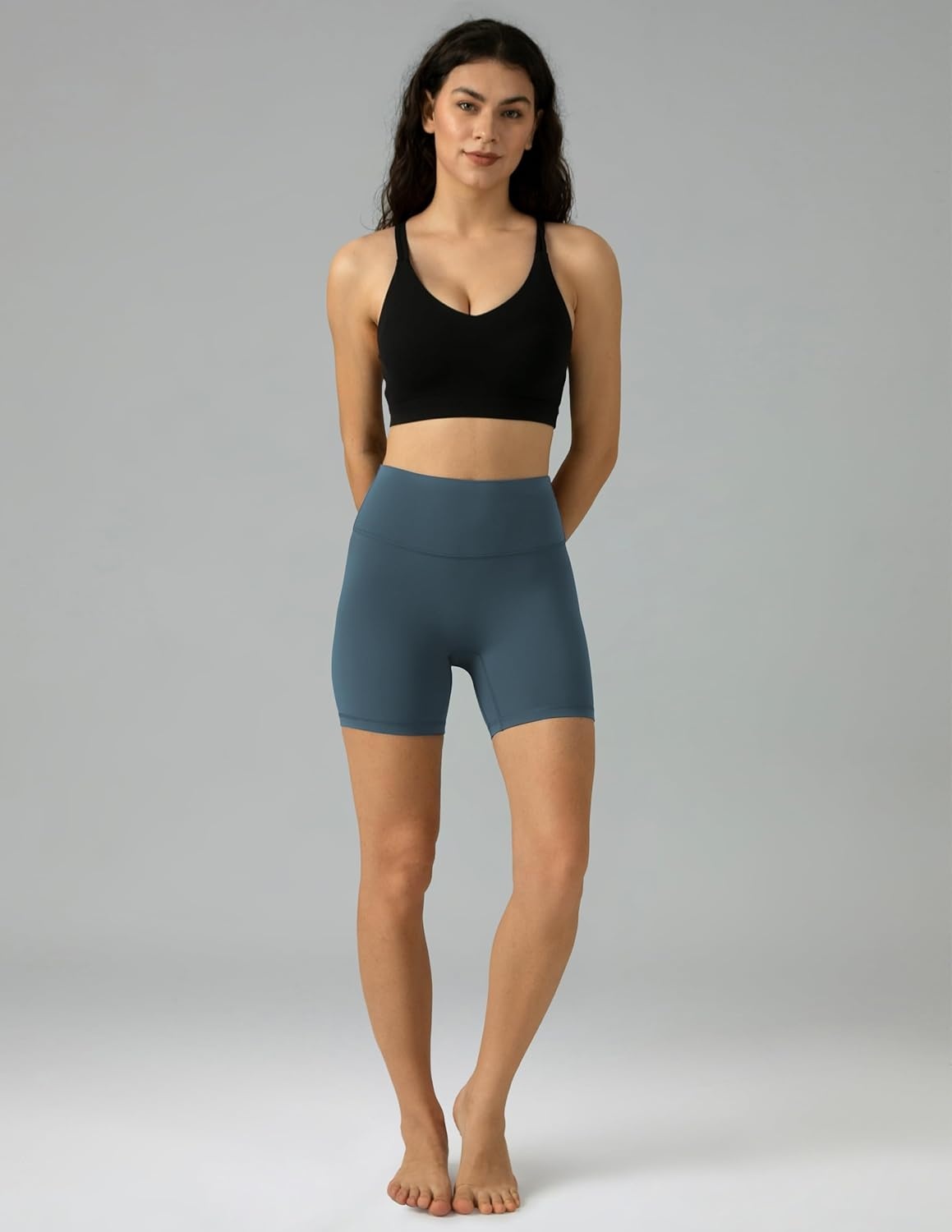 image:imageColorfulkoala Dreamlux No Front Seam High Waist Biker Shorts for Women 6 Inseam Workout Yoga ShortsDark Jasper