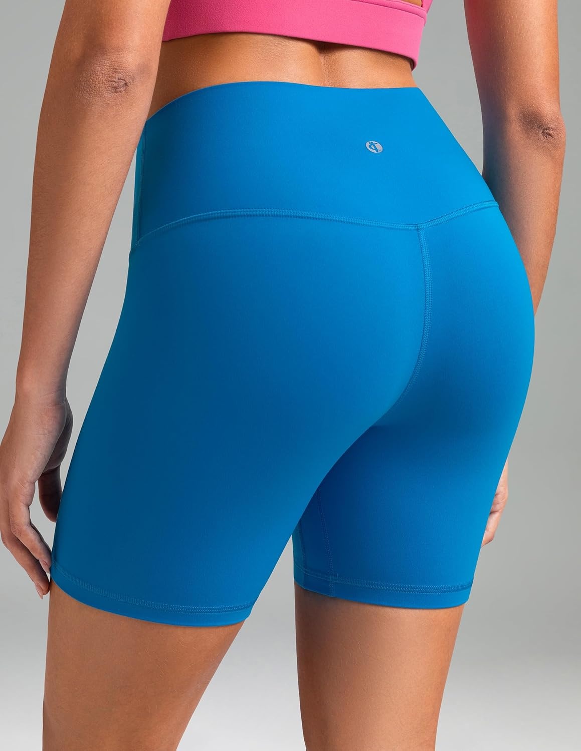 image:imageColorfulkoala Dreamlux No Front Seam High Waist Biker Shorts for Women 6 Inseam Workout Yoga ShortsHawaiian Ocean