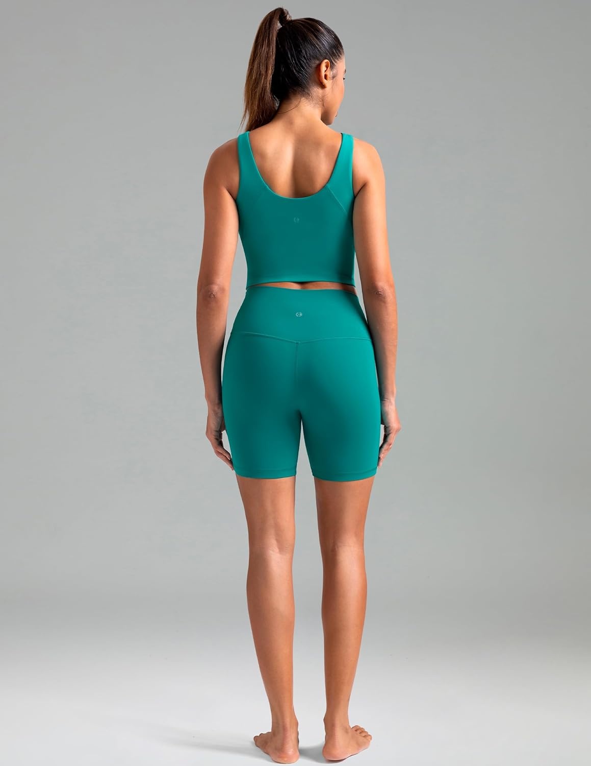 image:imageColorfulkoala Dreamlux No Front Seam High Waist Biker Shorts for Women 6 Inseam Workout Yoga ShortsNavigate