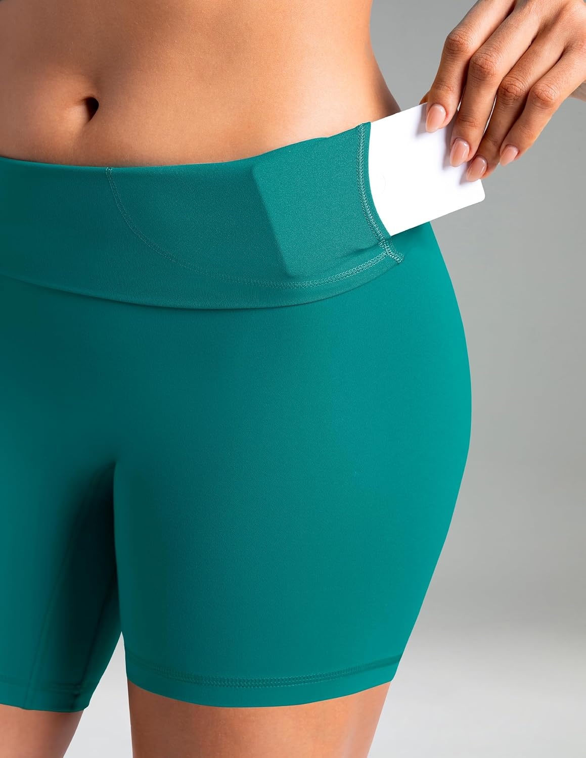 image:imageColorfulkoala Dreamlux No Front Seam High Waist Biker Shorts for Women 6 Inseam Workout Yoga ShortsNavigate