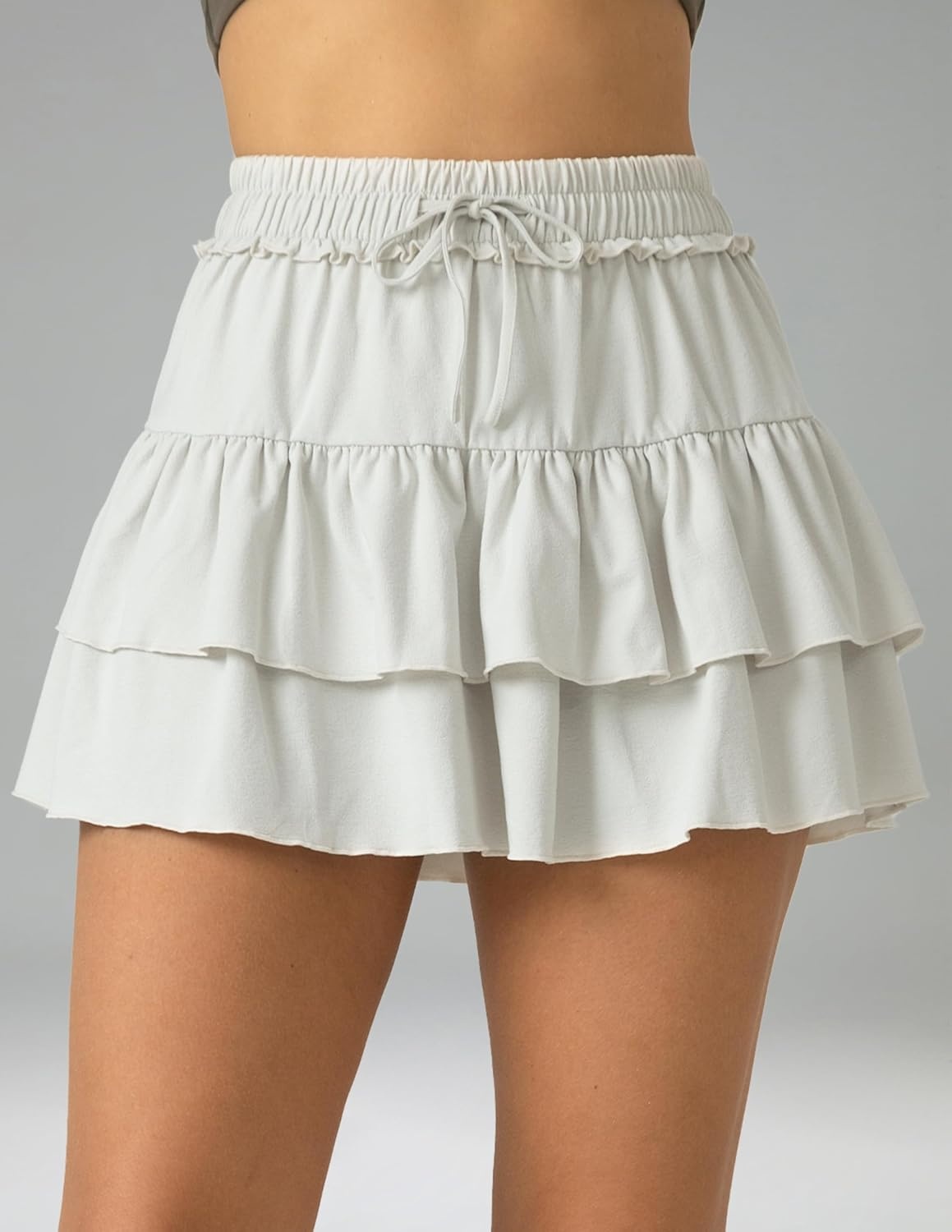 image:imageColorfulkoala Skirts for Women High Waist Mini Tiered ALine Flowy Shorts Tennis Golf Casual Skorts with PocketsNatural