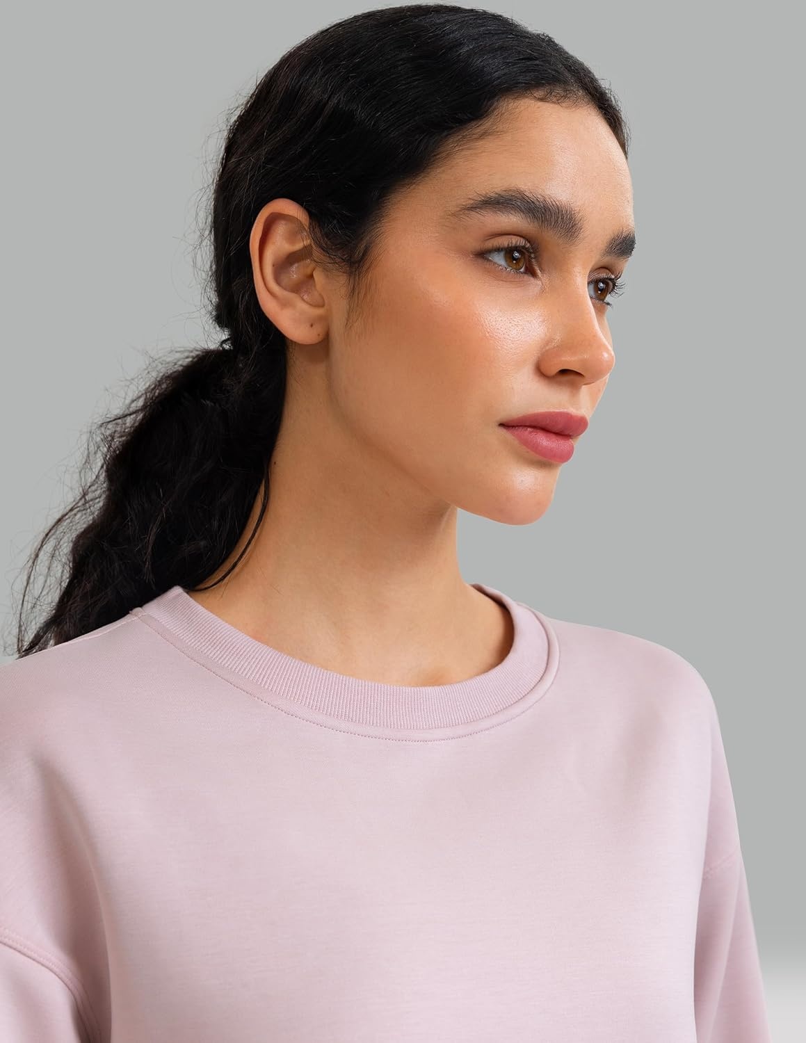 image:imageColorfulkoala Velvra Modal Fleece Lined Pullover Womens Soft amp Warm Lounge Sweatshirt Stylish Winter TopsCrystal Pink