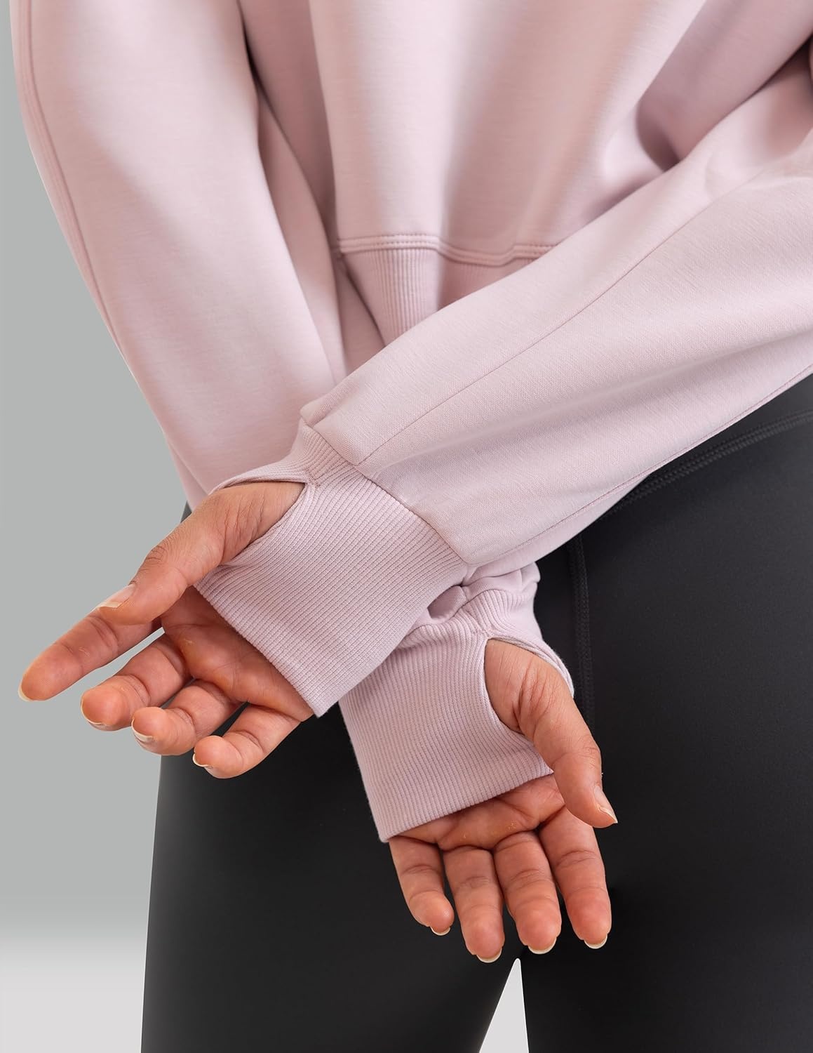 image:imageColorfulkoala Velvra Modal Fleece Lined Pullover Womens Soft amp Warm Lounge Sweatshirt Stylish Winter TopsCrystal Pink
