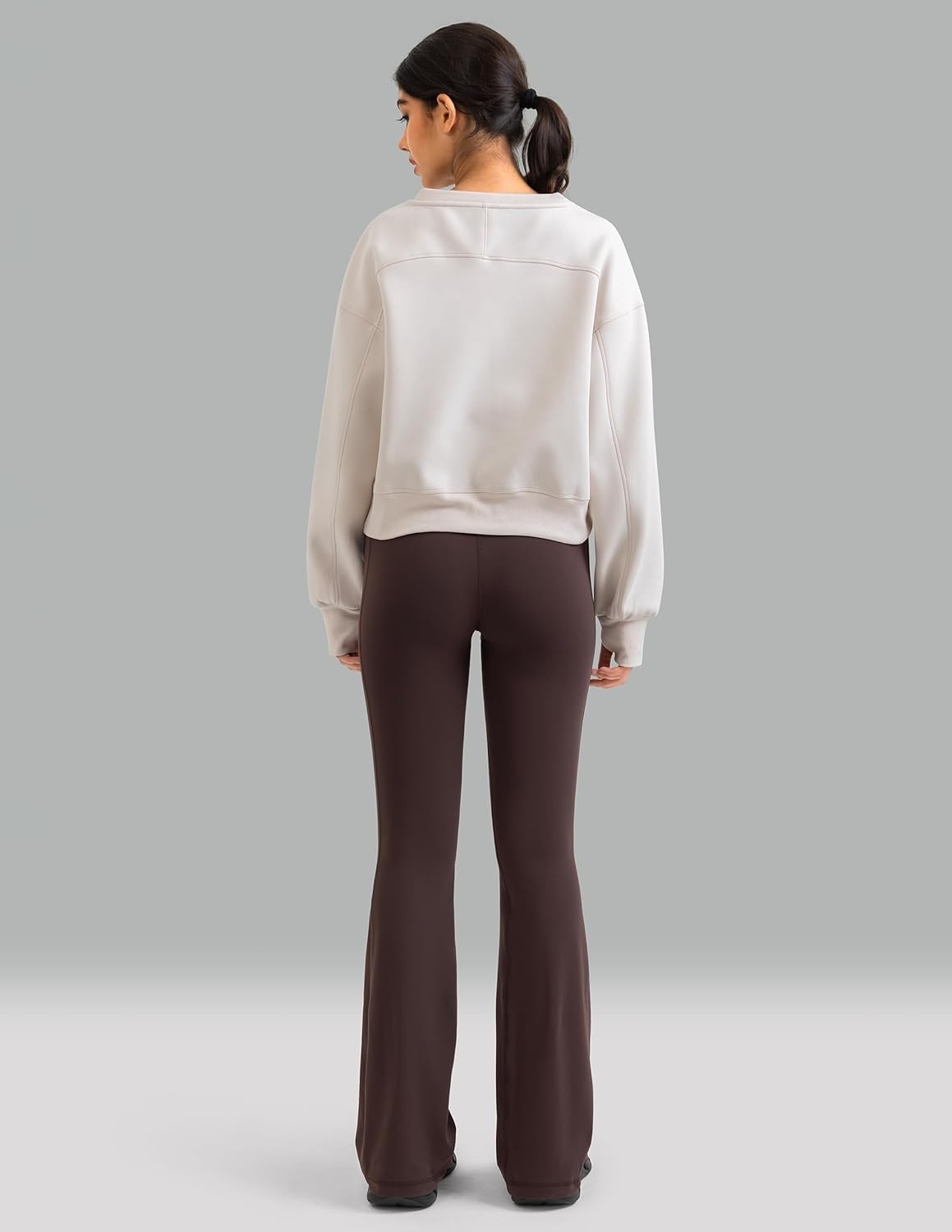 image:imageColorfulkoala Velvra Modal Fleece Lined Pullover Womens Soft amp Warm Lounge Sweatshirt Stylish Winter TopsIvory