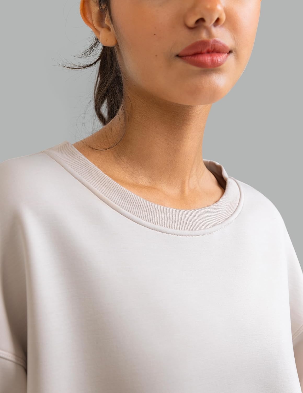 image:imageColorfulkoala Velvra Modal Fleece Lined Pullover Womens Soft amp Warm Lounge Sweatshirt Stylish Winter TopsIvory