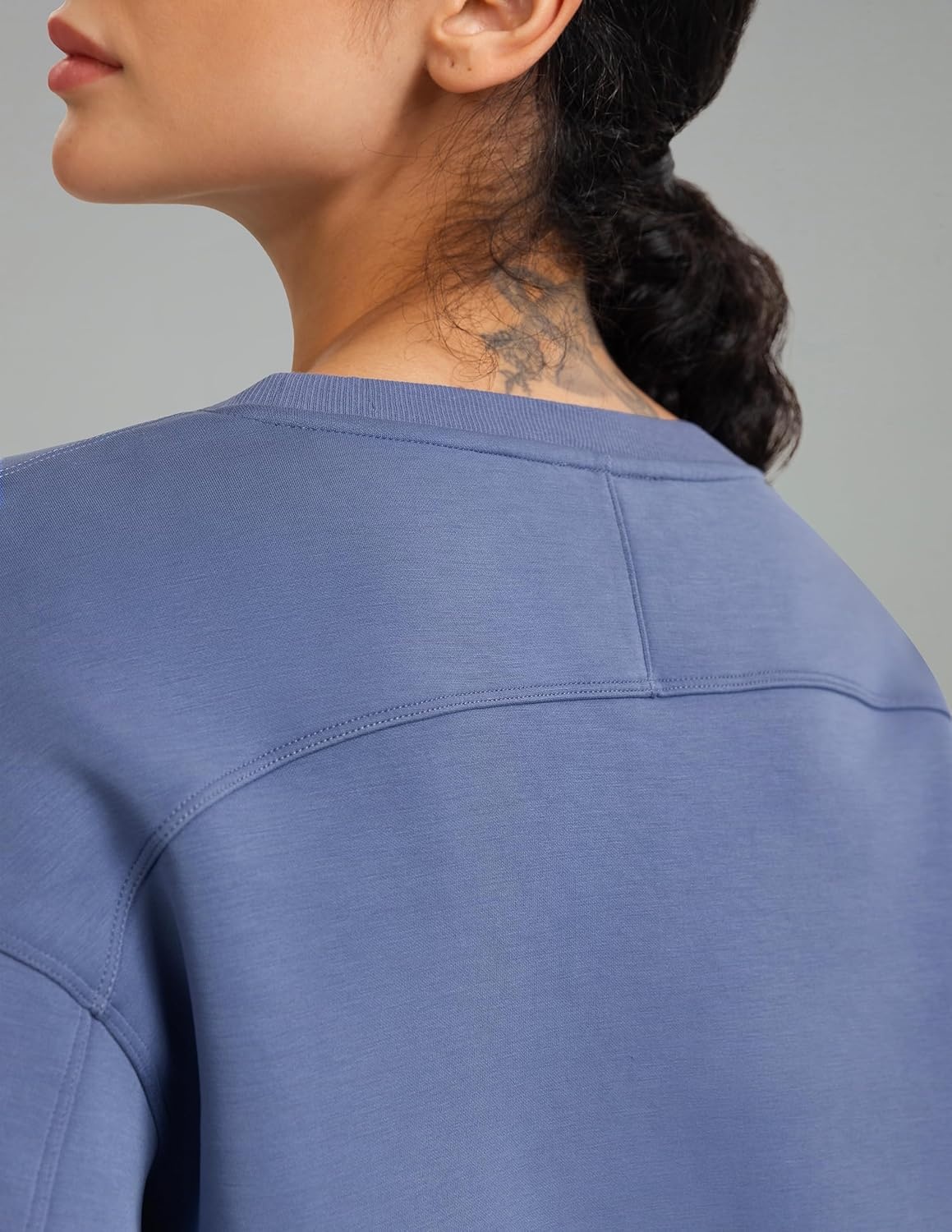 image:imageColorfulkoala Velvra Modal Fleece Lined Pullover Womens Soft amp Warm Lounge Sweatshirt Stylish Winter TopsNiagara Blue
