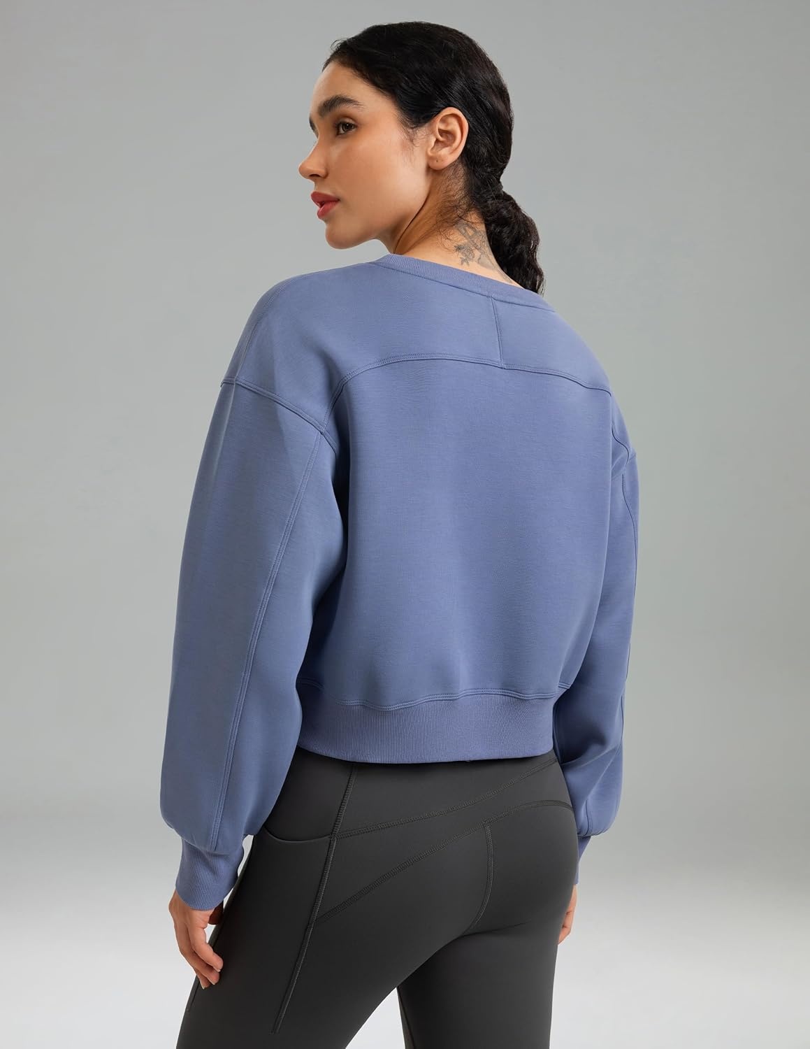 image:imageColorfulkoala Velvra Modal Fleece Lined Pullover Womens Soft amp Warm Lounge Sweatshirt Stylish Winter TopsNiagara Blue