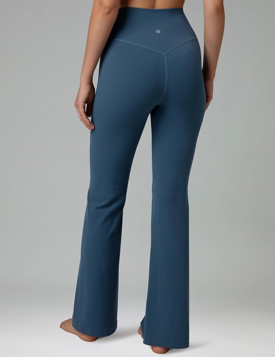 image:imageColorfulkoala Womens Dreamlux Crossover Flare Leggings High Waisted Tummy Control Wide Leg Yoga Pants 295 315 InseamDark Jasper